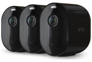 Arlo Pro 4 Spotlight Camera 3-Pack Zwart
