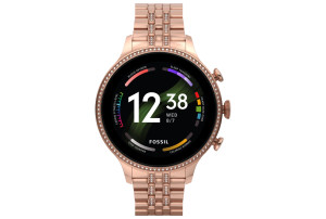 Fossil Gen 6 Women met Stainless Steel bandje - Rose Gold-Tone