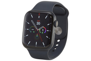 Apple Watch Series 7 (GPS) 45-mm kast van middernacht aluminium, middernacht sportbandje