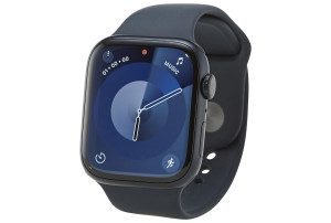 Apple Watch Series 9 (GPS) 45-mm met aluminium kast en sportbandje (M/L) - Middernacht / Middernacht