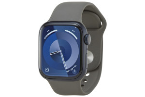 Apple Watch Series 9 (GPS) 41-mm met aluminium kast en sportbandje (S/M) - Middernacht / Klei