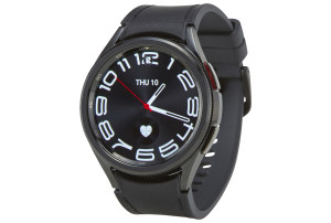 Samsung Galaxy Watch6 Classic BT 43mm met Hybrid Eco-Leather Band (S/M) - Black / Black