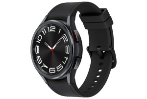 Samsung Galaxy Watch6 Classic BT 43mm met Hybrid Eco-Leather Band (M/L) - Black / Black