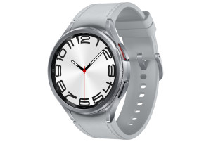 Samsung Galaxy Watch6 Classic BT 47mm met Hybrid Eco-Leather Band (M/L) - Silver / Silver