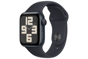 Apple Watch SE (2e generatie) (GPS) 40-mm met aluminium kast en sportbandje (S/M) - Middernacht / Middernacht