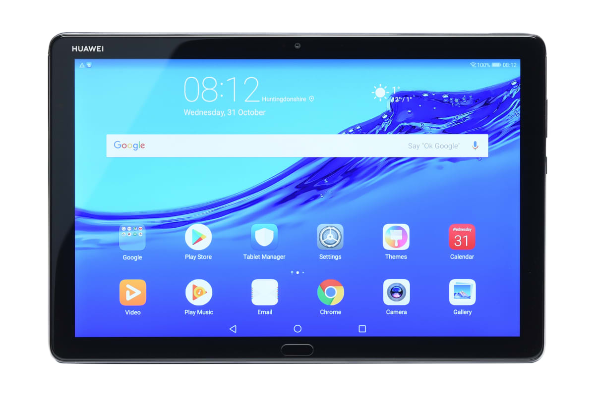Pellicola In Vetro Temperato 9H Per Huawei MediaPad M5 Lite 10 (10.1") 2018 - Bordo Arrotondato 2.5D, Facile Installazione