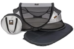 Deryan - Travel Cot Baby Luxe silver - 1