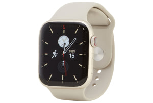 Apple - Watch Series 7 (GPS + Cellular) 45-mm met aluminium kast en sportbandje - Sterrenlicht / Sterrenlicht - 0
