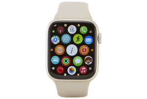 Apple - Watch Series 7 (GPS + Cellular) 45-mm met aluminium kast en sportbandje - Sterrenlicht / Sterrenlicht - 2