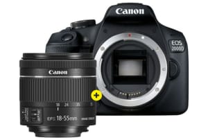 Canon - EOS 2000D met EF-S 18-55mm F/4-5.6 IS STM compact zwart - 0