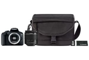 Canon - EOS 2000D met 18-55 DC + SB130 + 16GB zwart - 0