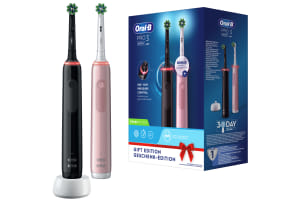Oral-B - Pro 3 3900 CrossAction (2 houders, zwart & roze) - 1