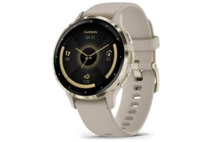 Garmin - Venu 3S met siliconen polsband - Soft Gold / French Grey - 0