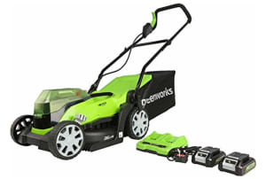 Greenworks G24X2LM36K2X inclusief accu en lader
