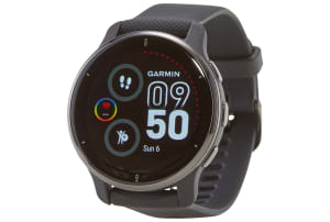 Garmin Venu 2 Plus met siliconen polsband - Slate / Zwart