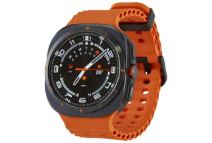 Samsung Galaxy Watch Ultra met Marine Band - Titanium Gray / Orange