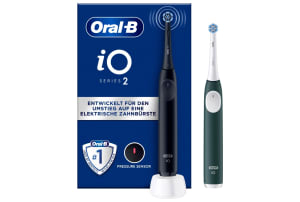 Oral-B iO 2 (2 houders, zwart & groen, gentle care opzetborstel)