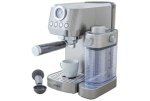 COOK-IT Espressomachine 20 bar met automatische melkopschuimer - RVS