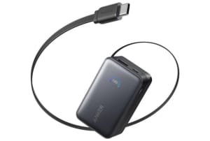 Anker Nano powerbank 10.000 mAh powerbank met uitrekbare USB-C kabel