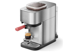 Philips Baristina Plus - Metaal / Bessenrood Portafilter