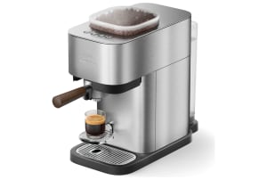 Philips Baristina Plus - Metaal / Notenhout Portafilter