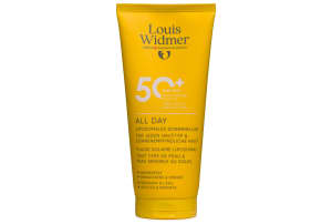 Louis Widmer Lait solaire liposomal all day SPF 50+ (0% parfum)