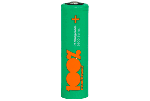 100% Peak Power 2600 series rechargable 2300 mAh
