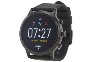 Fossil Gen 5 Men (The Carlyle HR) met Silicone bandje - Black