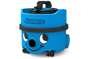 Numatic James zwart, wit, blauw