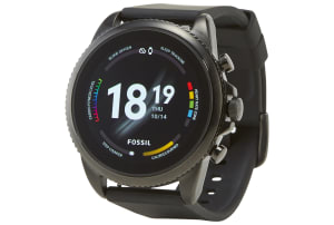 Fossil Gen 6 Men met Silicone bandje - Black