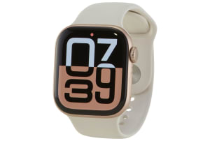 Apple Watch Series 10 (GPS + Cellular) 42-mm met aluminium kast en sportbandje (M/L) - Roségoud / Rosé