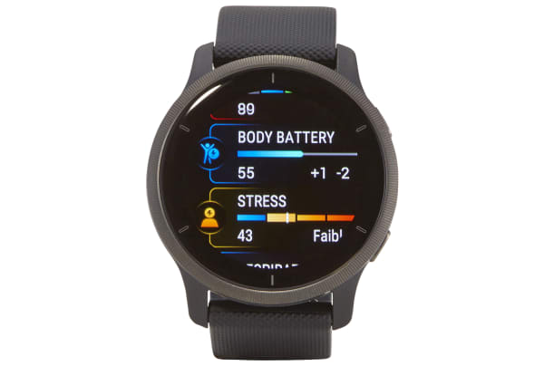 Garmin - Venu 2 met siliconen polsband - Slate / Zwart - 4