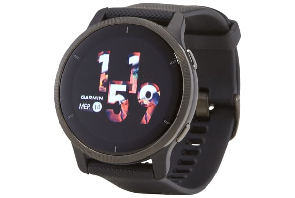 Garmin - Venu 2 met siliconen polsband - Slate / Zwart - 0