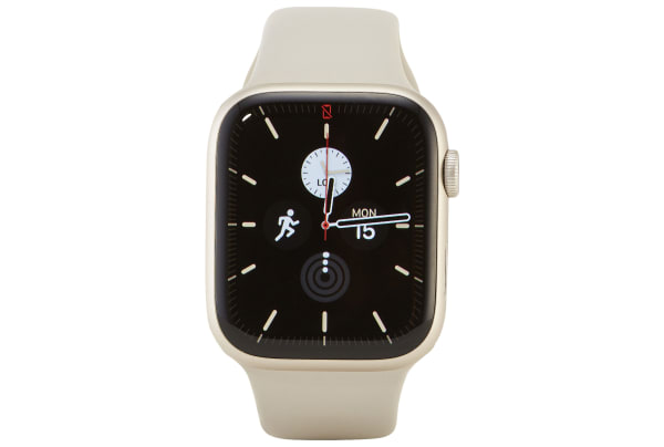 Apple - Watch Series 7 (GPS + Cellular) 45-mm met aluminium kast en sportbandje - Sterrenlicht / Sterrenlicht - 1