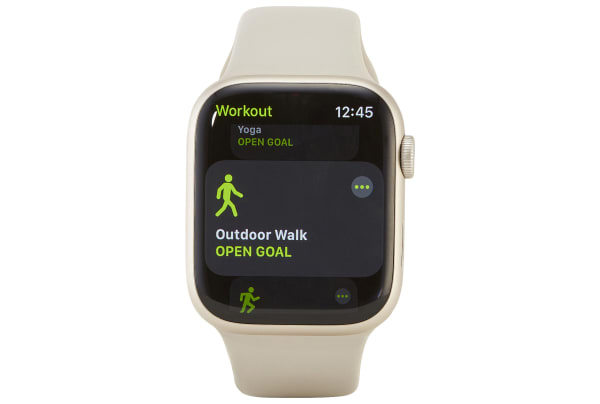 Apple - Watch Series 7 (GPS + Cellular) 45-mm met aluminium kast en sportbandje - Sterrenlicht / Sterrenlicht - 3