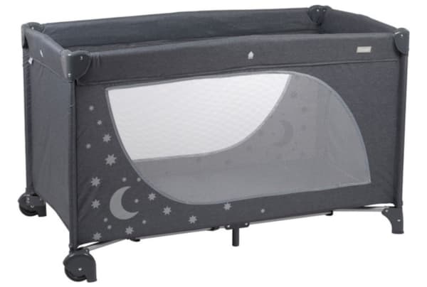 Babygo - Moonstars Grey Melange Campingbed - 0