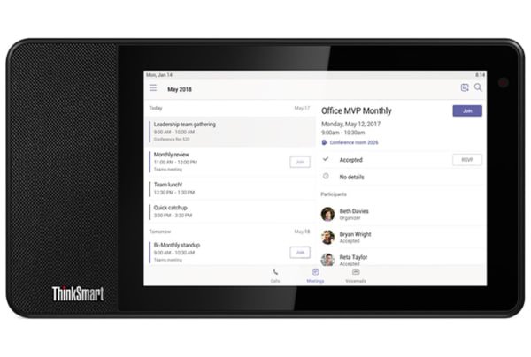 Lenovo - ThinkSmart View zwart - 0