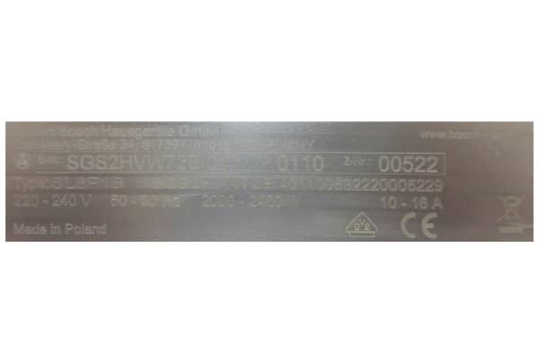 Bosch - SGS2HVW72E - 11