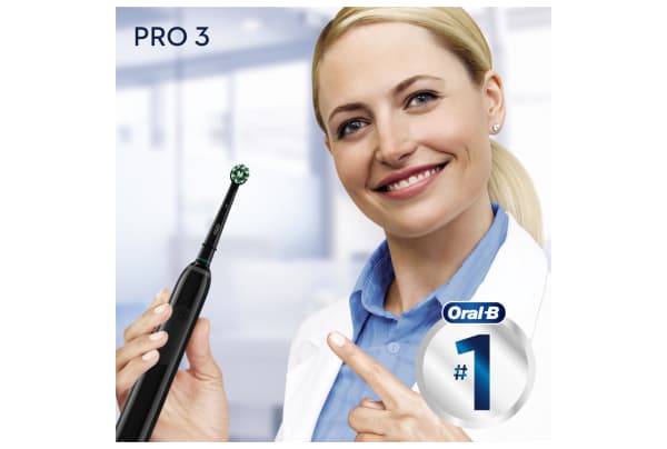 Oral-B - Pro 3 3900 CrossAction (2 houders, zwart & roze) - 6