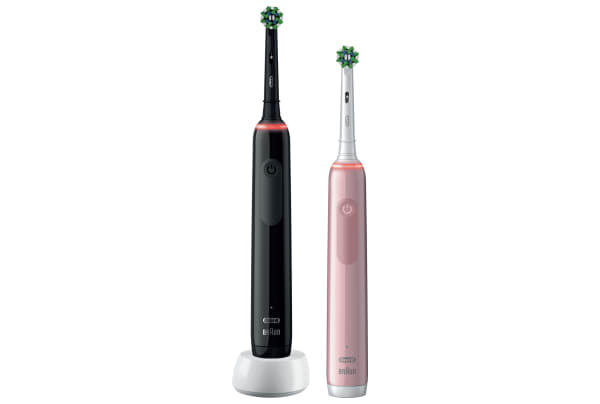 Oral-B - Pro 3 3900 CrossAction (2 houders, zwart & roze) - 8