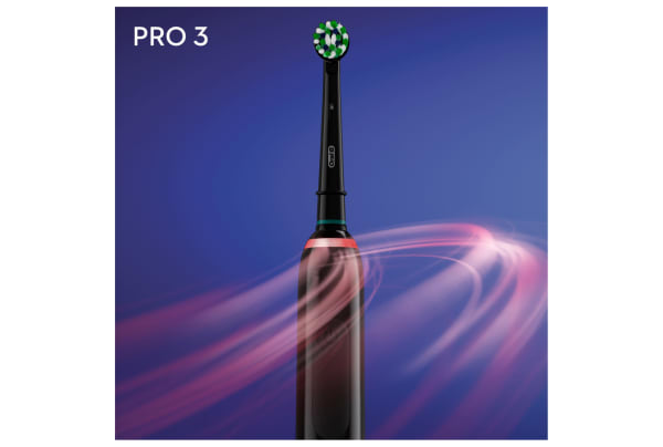 Oral-B - Pro 3 3900 CrossAction (2 houders, zwart & wit) - 2