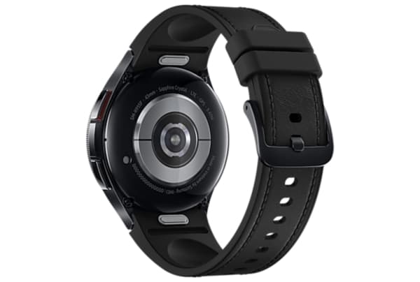Samsung - Galaxy Watch6 Classic LTE 43mm met Hybrid Eco-Leather Band (S/M) - Black / Black - 3