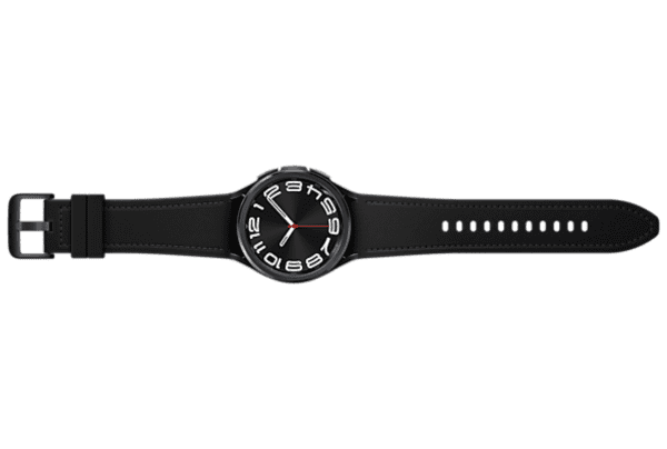 Samsung - Galaxy Watch6 Classic LTE 43mm met Hybrid Eco-Leather Band (S/M) - Black / Black - 5