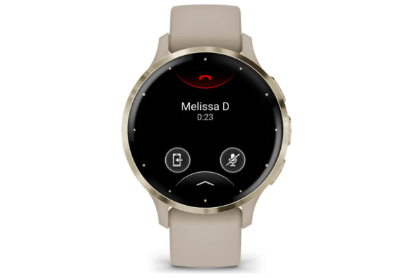 Garmin - Venu 3S met siliconen polsband - Soft Gold / French Grey - 1