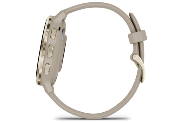 Garmin - Venu 3S met siliconen polsband - Soft Gold / French Grey - 4