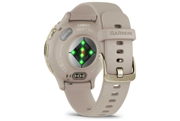 Garmin - Venu 3S met siliconen polsband - Soft Gold / French Grey - 6