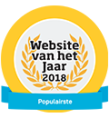 Website van het jaar 2018 - Gekozen als populairste in categorie vergelijking