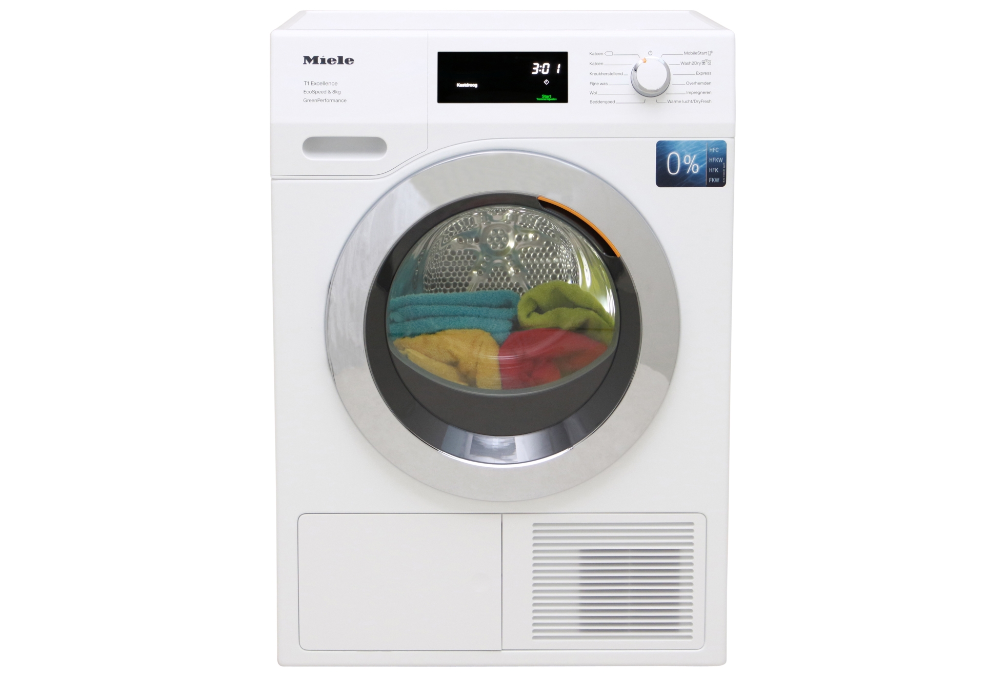 Miele TEF775WP Sèche-linge pompe à chaleur EcoSpeed&8kg - Molecule