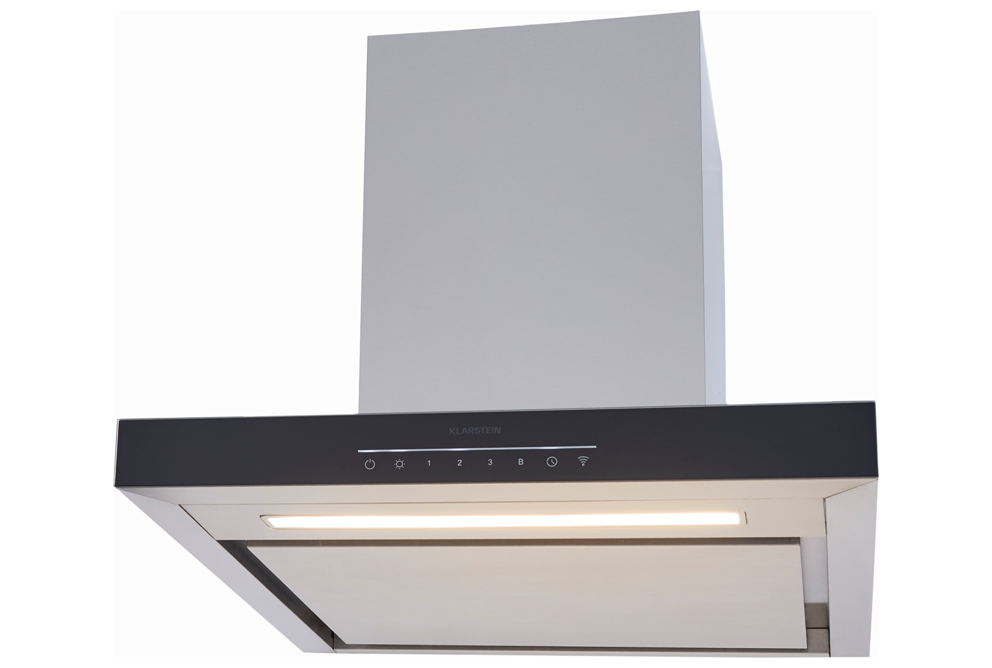 Klarstein Aurica afzuigkap - afzuigkap, afzuigkap voor wandmontage, 165 W, 620 m³ / h luchtafvoer, 3 vermogensniveaus, schakelbaar licht, incl. Montagemateriaal, 60cm, wit