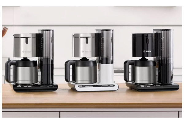 Macchina Da Caffè A Filtro Bosch Styline TKA8A681 Bianca: Termos In Acciaio, Serbatoio 1L, 1100W - 3